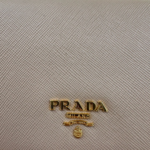Prada Textured Pink Leather Wallet on a Chain with Gold Accents - Picture 2 of 8